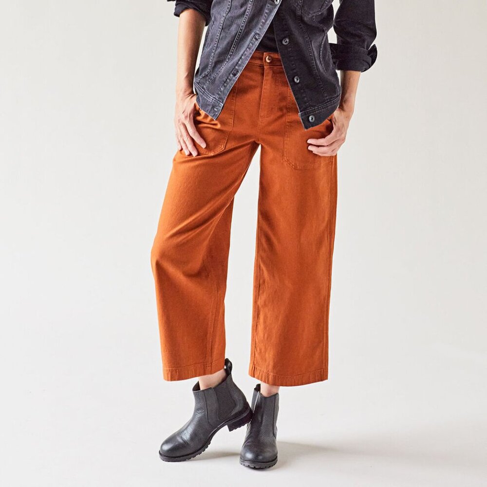 DuluthFlex  Fire Hose Ltd. Wide no Leg Crop Pants Duluth Trading